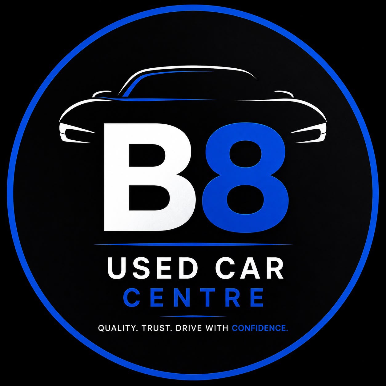 B8 cars logo